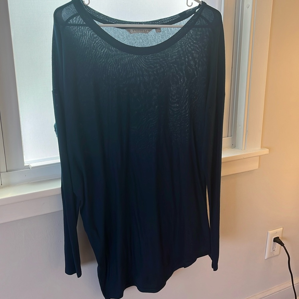 Athleta navy tunic long sleeve